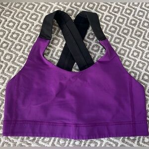 Lululemon Sports Bra. Bright Purple/Black. Small. Size 6.